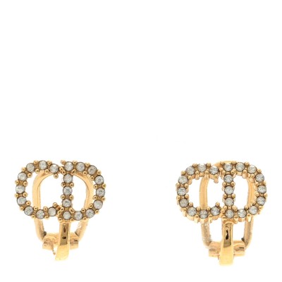 Crystal Clair D Lune Clip On Earrings Gold