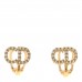 Crystal Clair D Lune Clip On Earrings Gold