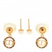 Pearl Crystal Dior Tribales Drop Earrings Gold Multicolor