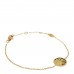 18K Yellow Gold Diamond Black Onyx Mother of Pearl Rose Celeste Bracelet