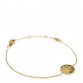 18K Yellow Gold Diamond Black Onyx Mother of Pearl Rose Celeste Bracelet