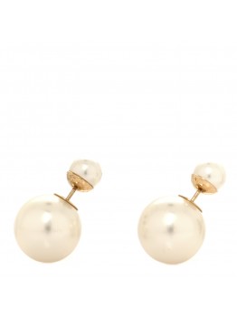 Pearl Mise En Dior Tribal Earrings Gold