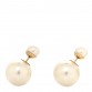 Pearl Mise En Dior Tribal Earrings Gold