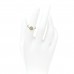 18K Rose Gold Diamond Turquoise Rose Des Vents Ring 51 5.75