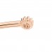 18K Rose Gold Diamond Pink Opal Rose Des Vents Cuff Bracelet