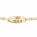 18K Yellow Gold Diamond Malachite Rose Des Vents Bracelet