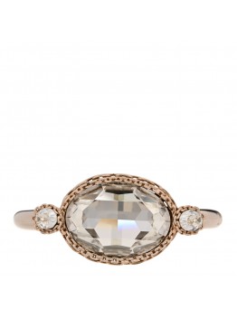 Metal Crystal Cuff Bracelet