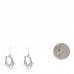 Crystal Logo Earrings Silver