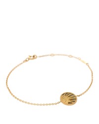 18K Yellow Gold Diamond Black Onyx Mother of Pearl Rose Celeste Bracelet