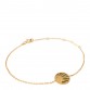 18K Yellow Gold Diamond Black Onyx Mother of Pearl Rose Celeste Bracelet