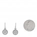 18K White Gold Diamond Rose Des Vents Pave Drop Earrings