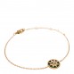18K Yellow Gold Diamond Malachite Rose Des Vents Bracelet