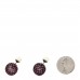 Crystal Pearl Dior Tribales Earrings Black Pink