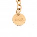 Metal Enamel CD Bracelet Gold Black