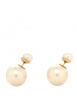 Pearl Mise En Dior Tribal Earrings Gold