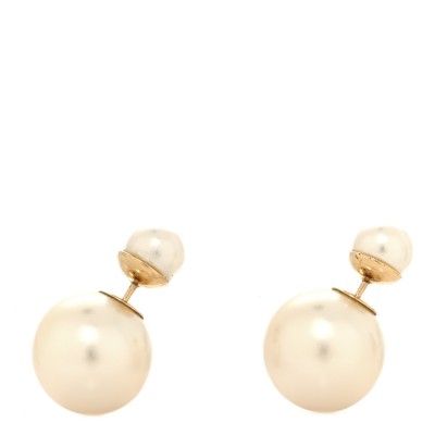 Pearl Mise En Dior Tribal Earrings Gold