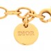 CD Crystal Heart Bracelet Gold