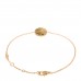 18K Yellow Gold Diamond Black Onyx Mother of Pearl Rose Celeste Bracelet