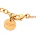Metal Enamel Crystal CD Station Bracelet Pink