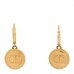 Metal CD Earrings Aged Gold