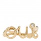 18K Yellow Gold Diamond Oui Ring 49 4.75
