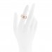 18K Rose Gold Diamond .50ctw Gem Dior Ring 51 5.75