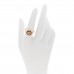 18K Rose Gold Diamond Black Onyx Rose Des Vents Ring 53 6.5