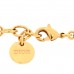CD Crystal Heart Bracelet Gold