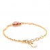 Metal Dioramour Bracelet Red Gold