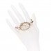 Metal Crystal Cuff Bracelet