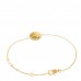 18K Yellow Gold Diamond Black Onyx Mother of Pearl Rose Celeste Bracelet