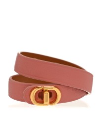 Calfskin 30 Montaigne Double Bracelet M Pink