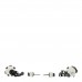 Pearl Crystal Tribales Butterfly Star Dangle Earrings Ruthenium Multicolor