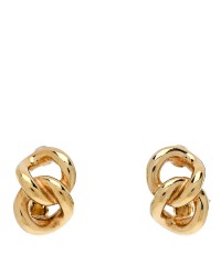 Chain Link Clip On Earrings Gold