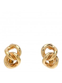 Chain Link Clip On Earrings Gold