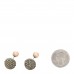 Crystal Mise En Dior Tribal Earrings Grey Pink