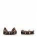 Woven Cotton J'Adior Friendship Bracelet Set Pink Burgundy