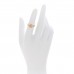 18K Rose Gold Diamond Mother of Pearl Rose Des Vents Ring 48 4.5