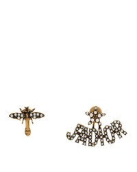 Metal Pearl J'adior Earrings Aged Gold