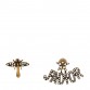 Metal Pearl J'adior Earrings Aged Gold