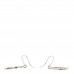 Crystal Logo Earrings Silver