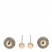 Crystal Mise En Dior Tribal Earrings Grey Pink