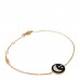 18K Yellow Gold Diamond Black Onyx Mother of Pearl Rose Celeste Bracelet