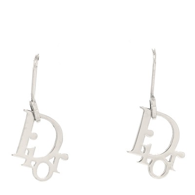 Logo Earrings Silver