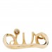18K Yellow Gold Diamond Oui Ring 49 4.75