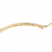 18K Yellow Gold Heart Charm Hoop Earrings