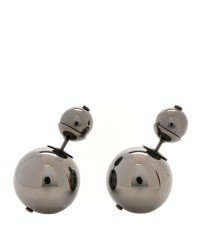 Metal Mise En Dior Tribal Earrings Black Ruthenium