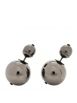 Metal Mise En Dior Tribal Earrings Black Ruthenium
