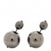 Metal Mise En Dior Tribal Earrings Black Ruthenium