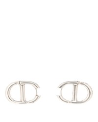 Metal CD Earrings Silver